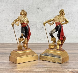 Armor Bronze Pirate Buccaneer Bookends