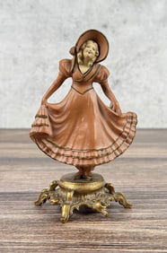 Art Deco JB Hirsch The Curtsy Paperweight