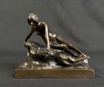 Art Deco Nude on Rocks Doorstop