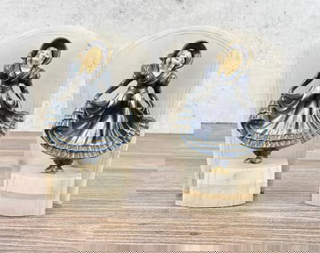 Art Deco JB Hirsch The Curtsy Bookends