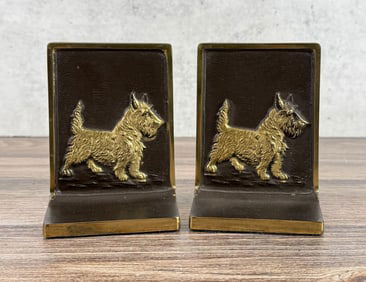 Bradley & Hubbard Scottie Dog Bookends