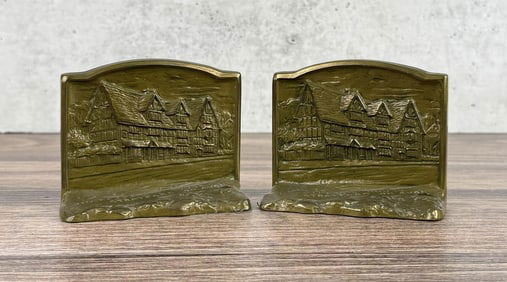 Ronson LV Aronson Shakespeare's House Bookends