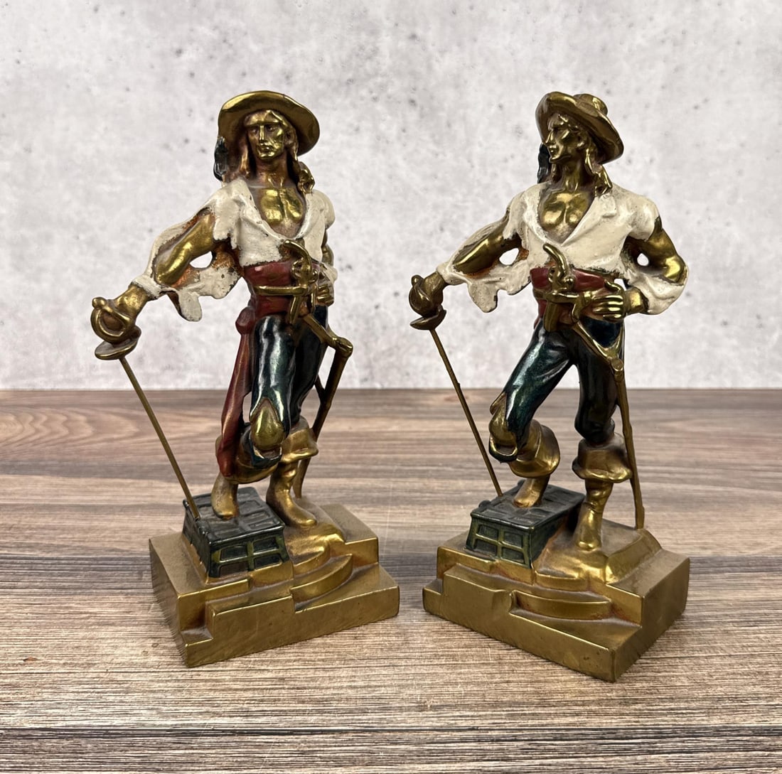Armor Bronze Pirate Buccaneer Bookends (1 of 6)