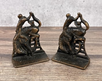 OFW Bucking Bronco Cowboy Bookends
