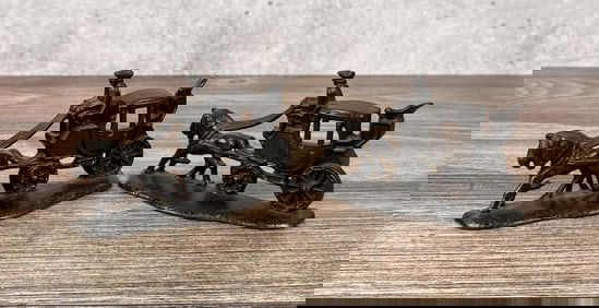 Geneva Cast Iron Stagecoach Bookends