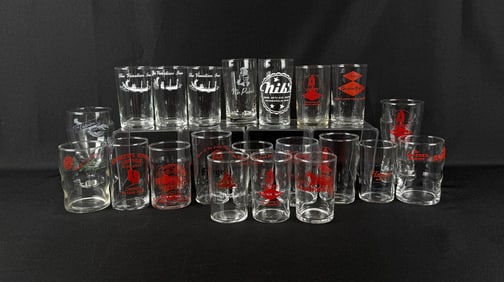 Collection of Advertising Beer Tumbler Glasses