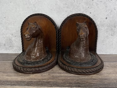 Syroco Horse Bookends