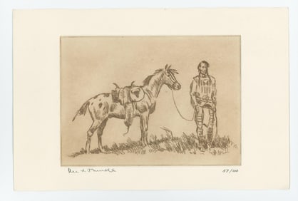 Ace Powell Engraving Indian