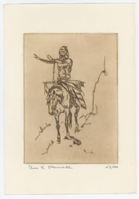 Ace Powell Engraving Indian