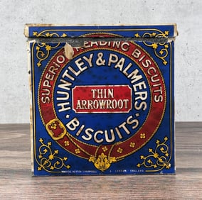 Huntley & Palmers Biscuits Thin Arrowroot Tin Bin