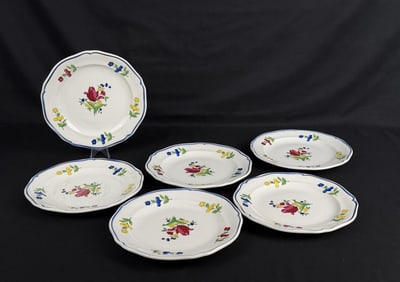 French Bon Vivant Faience Plates