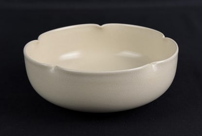 Antique Chinese Porcelain Lobed Mallow Bowl