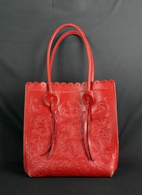 Mary Alice Palmer Tooled Leather Cowgirl Purse