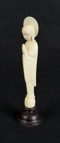 Carved Ivory Madonna Montana Residents Only