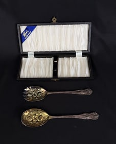Raimond Sheffield England Berry Spoon Set