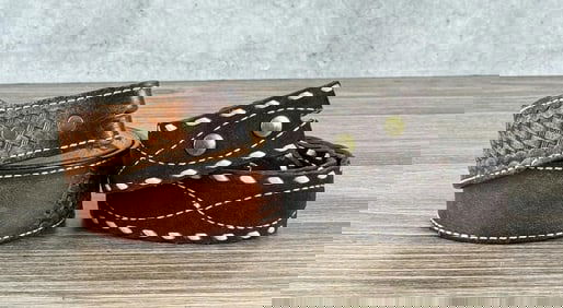 Pair of Vintage Western Leather Cowboy Belts