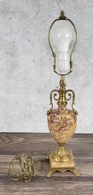 Mid Century Hollywood Regency Marble Lamp