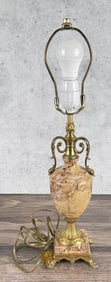 Mid Century Hollywood Regency Marble Lamp