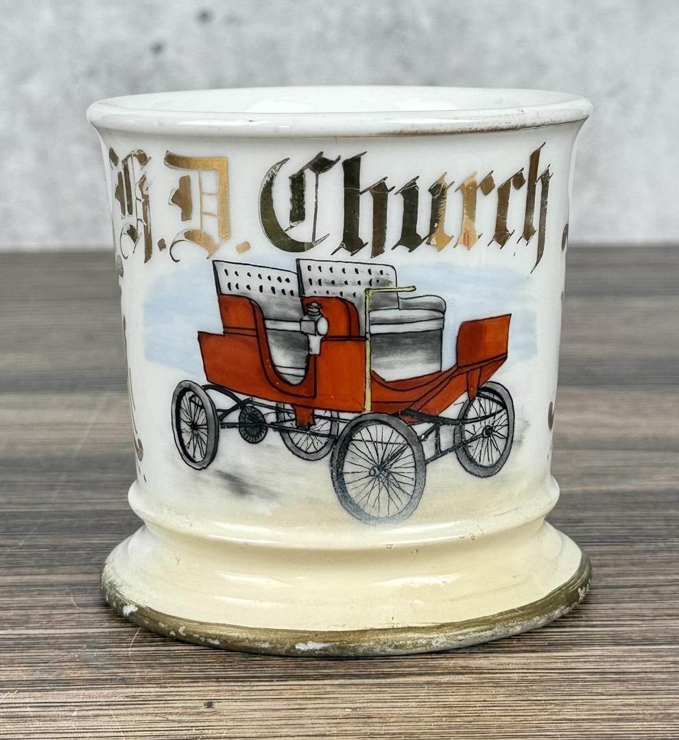 Occupational Shaving Mug Horeseless Carriage (1 of 6)