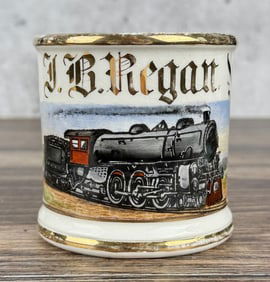 Railroad Train Engineer Occupational Shaving Mug