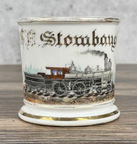 Railroad Train Engineer Occupational Shaving Mug