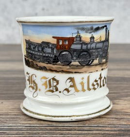 Railroad Train Engineer Occupational Shaving Mug