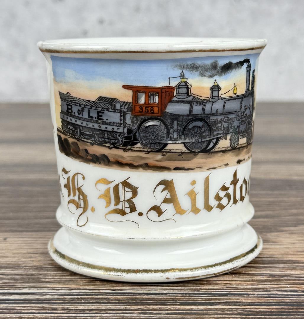 Railroad Train Engineer Occupational Shaving Mug (1 of 8)