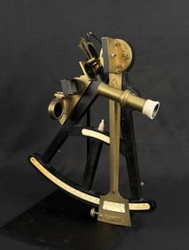 Victorian Ebony Ivory Naval Sextant Octant