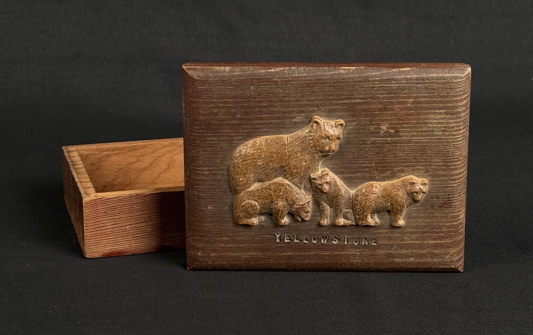 Yellowstone Park Pine Needle Bath Salts Wood Box (1 of 6)