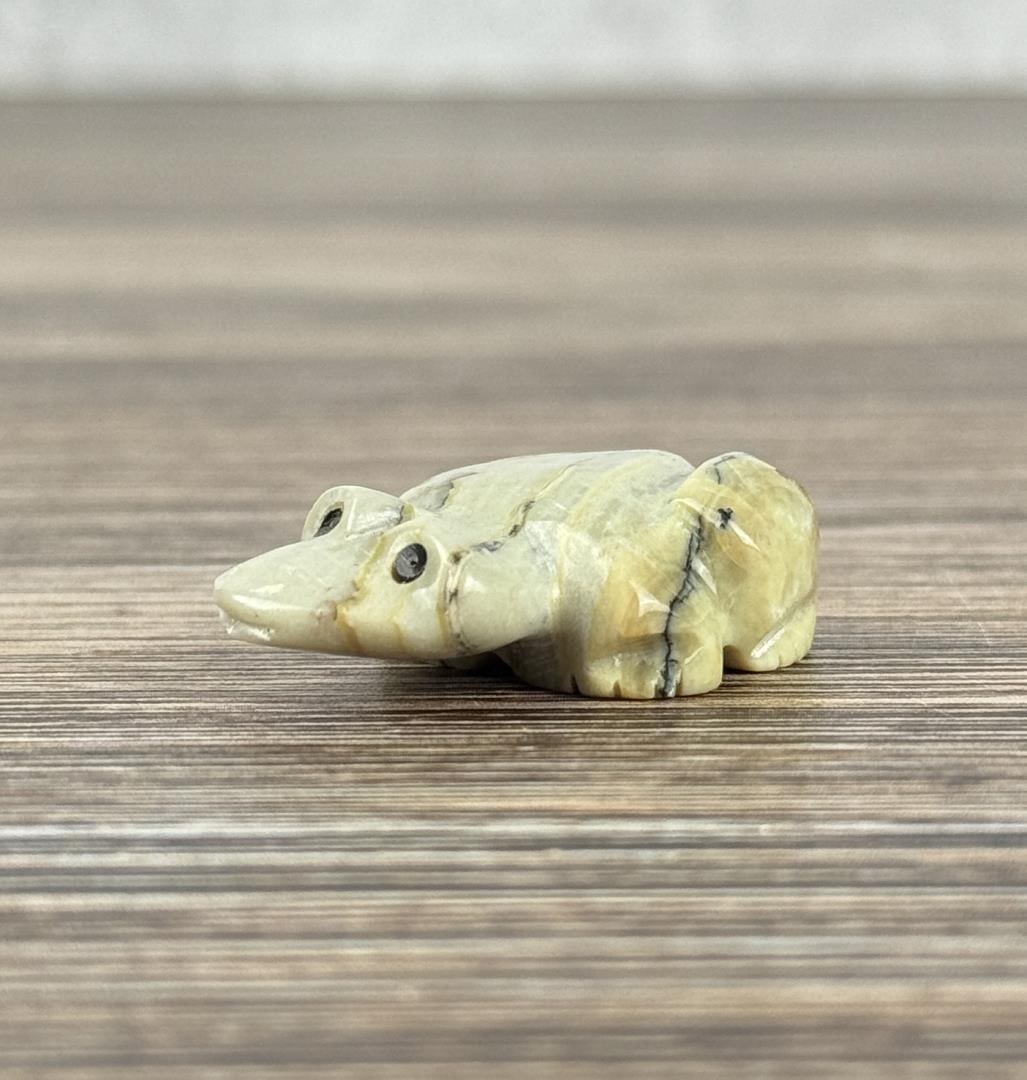 Tony Ahiyite Zuni Carved Serpentine Frog Fetish (1 of 4)