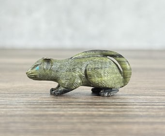 Lance Cheama Zuni Carved Mouse Fetish