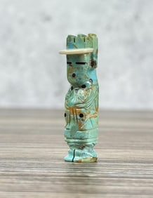 Delbert Cachini Zuni Turquoise Corn Maiden Fetish