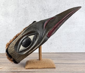 Northwest Coast Haida Indian Raven Mask