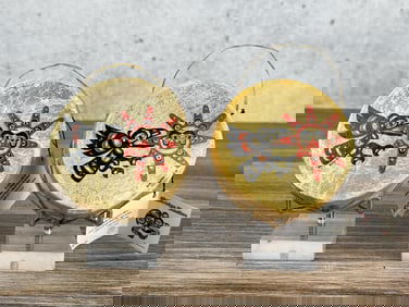 Israel Shotridge Tlingit Painted Mini Drums