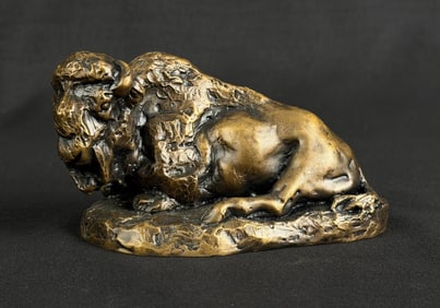 Daro Flood Reclining Buffalo Bronze