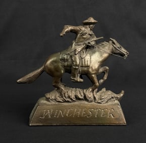 Winchester Rider Firearm Store Display Sign