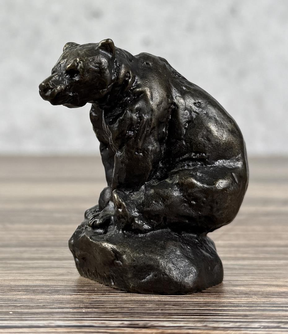Philip R Goodwin Seated Bear Bronze (1 of 6)