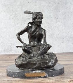 Charles M Russell Watcher of the Plains Bronze