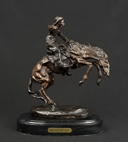 Frederic Remington The Bronco Buster Bronze