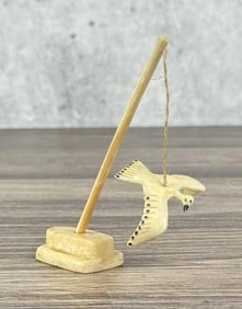 Alaskan Inuit Eskimo Ivory Bird