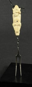 Alaskan Inuit Eskimo Ivory Billiken Fork