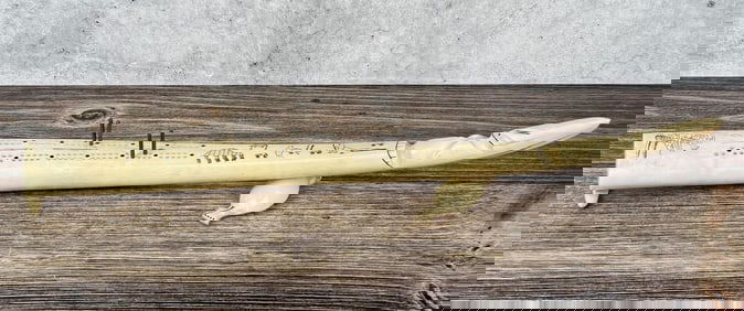 Alaskan Inuit Eskimo Walrus Ivory Cribbage Board