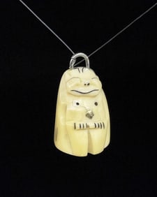 Alaskan Inuit Eskimo Ivory Billiken Carving