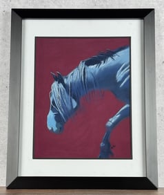 Daphne Johnson Clark Lonesome Blues Pastel Drawing