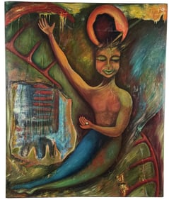 Sheila Miles Montana Oil on Board Painting