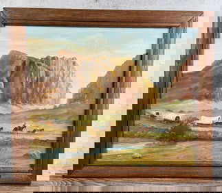 Dolly Pedigo Overland Trail Painting