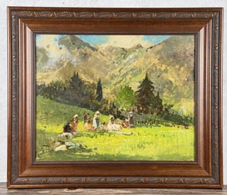 Sergio Cirno Bissi Oil on Canvas Painting