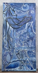 Kelly Loder Woman in Blue Oil Painting