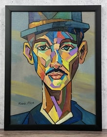 Ricardo Maya Oil on Board Painting