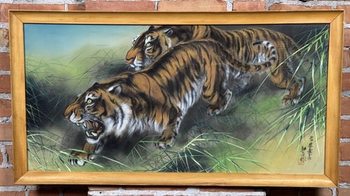 Chinese Painting of Tigers